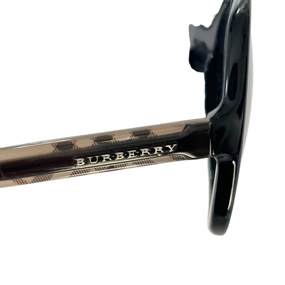 Burberry Women's Black Acetate Sunglasses Gray Gradient Lenses B 4077 3177/11 - Picture 6 of 10
